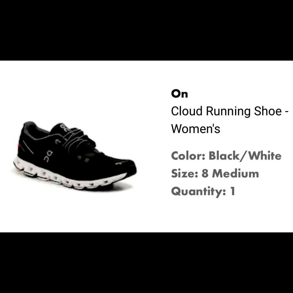 On
Cloud Running Shoe - Women's size 8